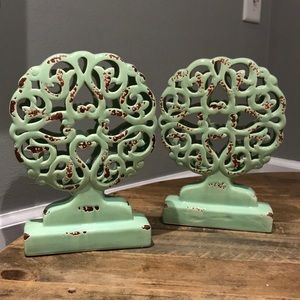 Aquamarine Decor Pair
